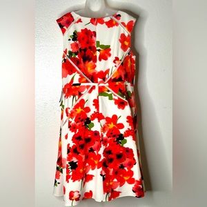 Adrianna Papell, Women, Plus, Dress, Midi, Floral, Fit & flare, Sleeveless